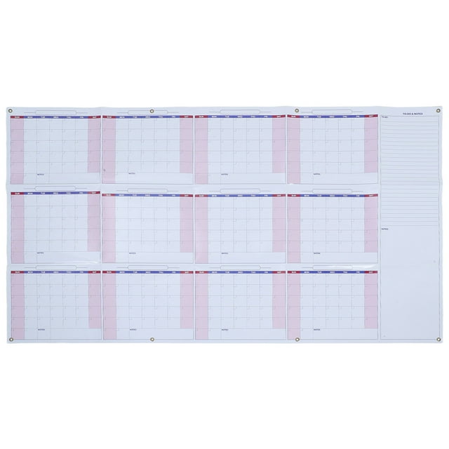 LIFKOME 1 Set Of Decorative Dry Erase Calendar Multi Paper Reusable Calendar For School Use