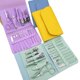 thumbnail image 4 of Juego de manicura, cortaúñas profesional, kit de pedicura, 16 piezas, herramientas de cuidado de uñas de acero inoxidable, kit de cuidado con lujoso estuche de cuero para viaje para uñas gruesas, 4 of 4