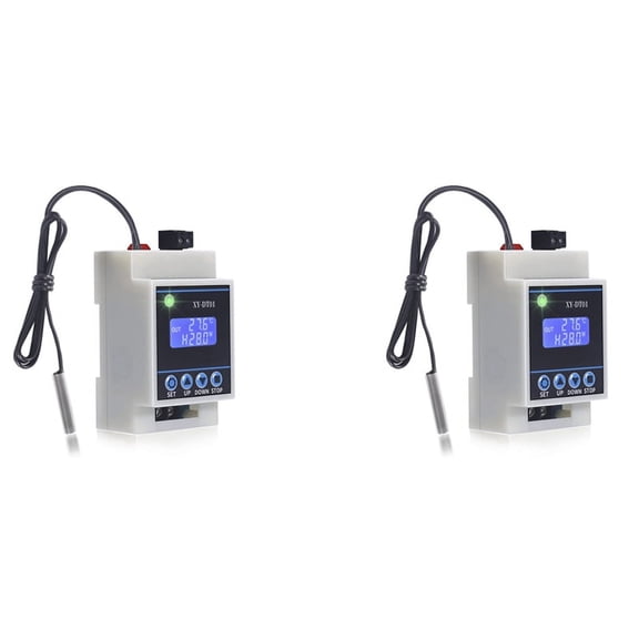 2X XYDT01 Digital Temperature Controller 40110°C Digital Digital Thermostat with LCD Display And Sensor