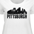 thumbnail image 4 of Inktastic Pittsburgh Skyline Grunge Women's Plus Size T-Shirt, 4 of 5