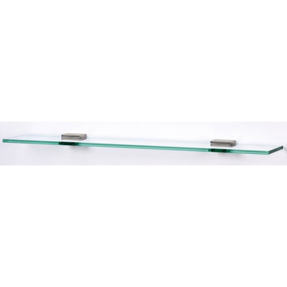 Contemporary II Bathroom Shelf, Satin Nickel