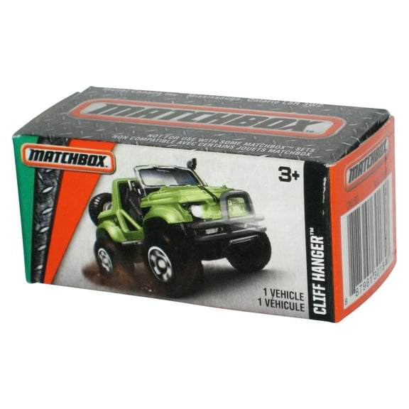 Matchbox Green Cliff Hanger (2016) Power Grabs Box Toy Car 124/125