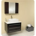 thumbnail image 6 of Fresca FVN6183 Modello 32" Wall Mounted Solid Oak Wood Vanity With Marble or Gra, 6 of 7