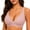 Dark Pink, variant on Women Deep V Jelly Bra No Underwire Seamless Wireless Lace Bralette Wide Strap Push Up Supportive for Large Breasts Tshirt Bra
