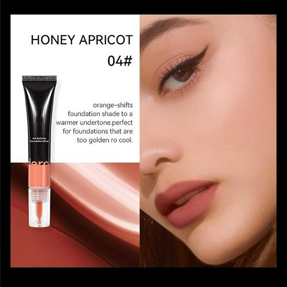 HYLLai Color Adjusting Liquid Concealer, Customizable Shade Mixing for Blemish & Tone Correction, Lightweight & Buildable, 19ml (D)