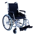 thumbnail image 1 of Silla de ruedas ultraligera Karman Healthcare LT-980 de 11 kg con reposapiés extraíble, color plateado, asiento de 45,7 x 40,6 cm, 1 of 3