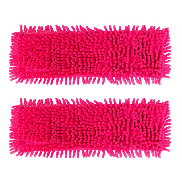 2pcs Mop Head Replacement Cloth Water Absorption Mop Head Cleaning Accessories Mop Cloth for Home (Red)