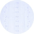 thumbnail image 1 of Ahgly Company Indoor Round Solid Blue Modern Area Rugs, 8' Round, 1 of 4