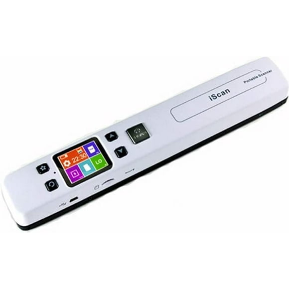 Escáner fotográfico portátil a color con WiFi para documentos A4, tarjetas de presentación, libros, recibos e imágenes de hasta 1050 DPI. Carga imágenes a la computadora mediante cable WiFi/USB. No ne