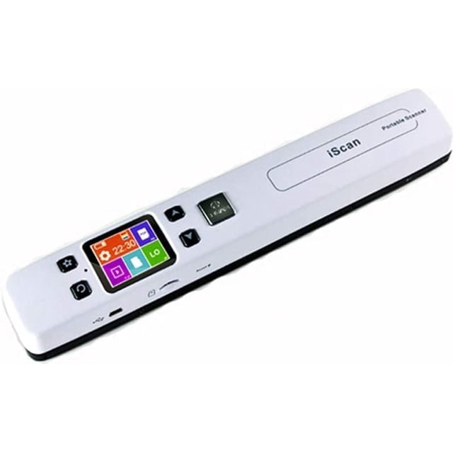 Escáner fotográfico portátil a color con WiFi para documentos A4, tarjetas de presentación, libros, recibos e imágenes de hasta 1050 DPI. Carga imágenes a la computadora mediante cable WiFi/USB. No ne