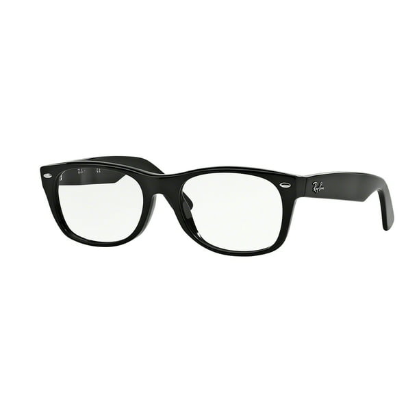 Ray-Ban Optical frame 0RX5184 Square Eyeglasses for Unisex - Size - 52  (Shiny Black) 