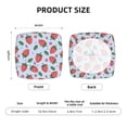 thumbnail image 6 of Fotbe Strawberries Velvet Stretch Couch Cushion Cover Plush Cushion Slipcover for Chair Cushion Furniture Protector Seat Cushion Sofa Cover-16.9in, 6 of 9