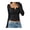 Black, variant on Women Tops Regular Fit Long Sleeve V Neck Lace Stitching Pullover Tops Solid Color Autumn Winter Blouse Daily Wear