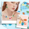 thumbnail image 6 of 30Pcs Shell Pendants 5 Color Spiral Spray Painted Natural Shell Charms Unique Sea Shell Connectors with Beads Wrapped Beach Seashell Charms for Bracelet Necklace Craft Jewelry Making Colorful, 6 of 6