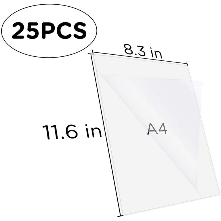 25 Sheets 8.3X11.6 Inch Inkjet Sticker Paper, Printable