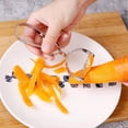 thumbnail image 2 of Liquidation! Éplucheur de Cuisine en Acier Inoxydable Multifonctionnel Créatif Éplucheur de Fruits Éplucheur de Carottes Râpe Raboteuse, 2 of 4