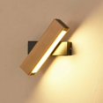 thumbnail image 1 of Aplique LED, 4W 400LM Aplique de Madera para Interiores Giratorio de 360 °, Lámpara de Pared Blanca cálida de 3000K para Dormitorio, Sala de Estar, Oficina, Pasillo, 1 of 5