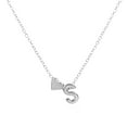 thumbnail image 2 of Opvise Couple Necklace Letter Shape Unisex Alloy Stainless Men Pendant for Gift, 2 of 8