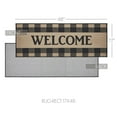 thumbnail image 6 of VHC Brands Black Check Welcome Indoor Rug Rect 17x48, Polyester Area Rug, Accent Rug, Floor Decor, Black Check Collection, Rectangle 17x48, Country Black, 6 of 6
