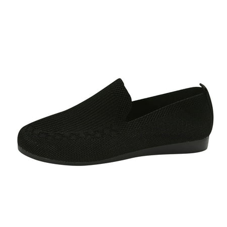 

zuwimk Shoes For Women Womens Slip On Shoes Fashion PU Leather Sneaker Casual Walking Shoes Black