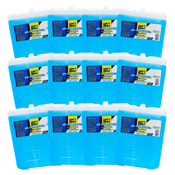Gel Refrigerante 1000 Ml Paquete De 12 Piezas ICE BRICK ICE BRICK gel refrigerante 1000ml