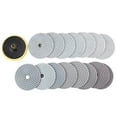 thumbnail image 3 of 16Pcs Diamond Polishing Pads Kit 4 Inch 100Mm Wet/Dry for Stone Concrete Marble Polishing Use Grinding Discs Set, 3 of 8
