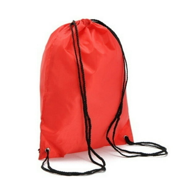 Unisex Sports Waterproof Drawstring Bags String Bag Solid Color
