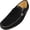 Black, variant on Masimo - Mens Slip On Casual Dress Suede Driving Moccasin - Driver Mocs