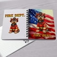 thumbnail image 4 of Firefighter Yorkshire Terrier Hero Rescue Fire Dept Fireman USA Flag Spiral Bound Journal Yorkie Dog Lover Gifts 5x7in Spiral Notebook - 02026, 4 of 5