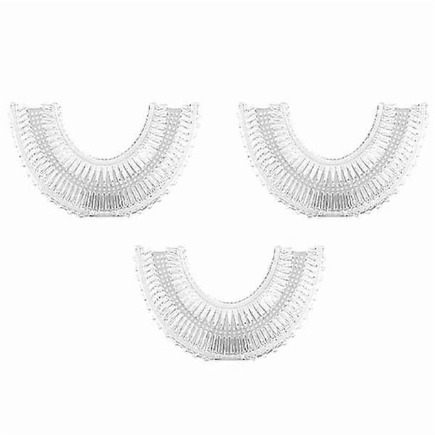 Mordely 2-pack Kids U-shaped toothbrush, silicone toothbrush with handle, oral care