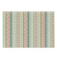 thumbnail image 1 of African Cutting Board, Vertical Geometrical Borders with Ornaments Folkloric Pattern, Decorative Tempered Glass Cutting and Serving Board, Large Size, Orange Blue Pale Yellow, by Ambesonne, 1 of 1