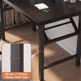 thumbnail image 4 of HYEASTR Folding Desk, Small Foldable Desk 39.4" for Small Spaces, Space Saving Computer Table Writing Workstation for Home Office, No Need Assembly, 4 of 8