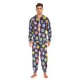 thumbnail image 3 of FORMRS Onesies Pajama for Adults Unisex Hoodie Winter Jumpsuit One Piece Sleepwear, Sizes S-2XL, Colorful Candies, 3 of 7
