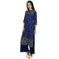 thumbnail image 2 of Bimba Women Kurta Kurti With Pockets Casual Tunic Mandarin Collar Long Blouse, 2 of 7