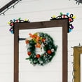thumbnail image 4 of Christmas Door Corner Decoration, Hand-Painted Door Topper with Santa, Snowman, Reindeer & Tree Designs, Festive Holiday Lights Décor for Home & Gifts, 4 of 5