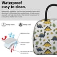 thumbnail image 3 of Womens White Cartoon Dinosaurs Green Yellow Leaves Pattern Lunch Box for Work,Insulated Lunch Bag for Women,Loncheras Para Mujer,Leakproof Adult Lunch Bag for Work,Beach,Travel,Picnic,Camping, 3 of 7