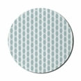 thumbnail image 1 of Blue Mouse Pad for Computers, Vintage 60s Living Room Inspired Round Circled Chain Like Shapes Art Print, Round Non-Slip Thick Rubber Modern Mousepad, 8" Round, Baby Blue and White, by Ambesonne, 1 of 2