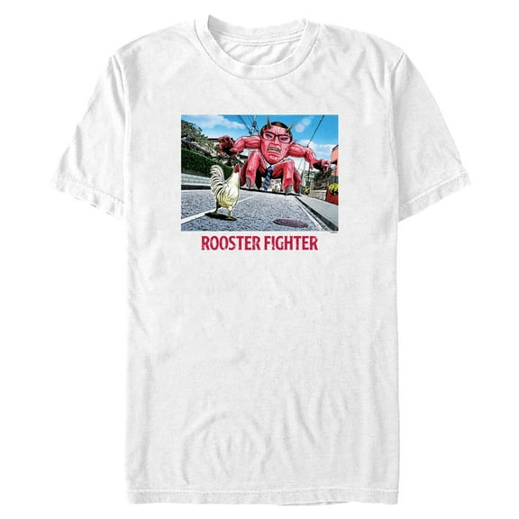 Mens Rooster Fighter Demon Bird Fight T Shirt