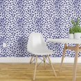 Peel & Stick Wallpaper Swatch Summer Leopard Blue Animal Cheetah