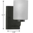 thumbnail image 5 of P300327-031-Progress Lighting-Merry - 1 Light Bath Vanity-Matte Black Finish, 5 of 5