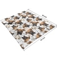 thumbnail image 4 of Cute Doberman and Dog Footprint Blanket,Comfortable Soft Flannel Throw Blanket,All Season,Warm Lightweight Blankets for Sofa Bed Couch Living Room Chair,50"x60", 4 of 4