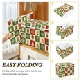 thumbnail image 2 of Yayeee Collapsible Cube Storage Bin with Lid Fabric Closet Decorative Basket with Handles, Christmas Plaid Pattern, 2 of 7