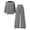 AB37 Black, variant on Tisuna Big Girls 2 Pieces Knit Outfit Set Striped Print Long Sleeve Tops And Pants Matching Set Loose Fit Kids Age 13-16 Years Daily Fall Outfits