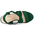 thumbnail image 4 of BLISSFUL STEP Women's Strap Espadrilles Platform Slingback Wedges Sandals, 4 of 6