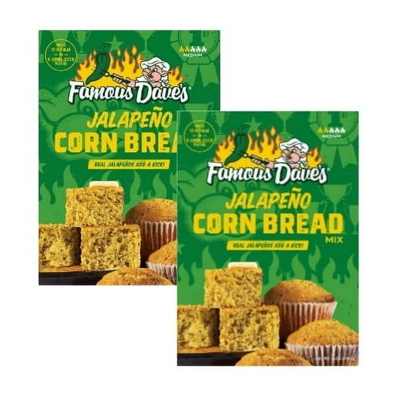 Famous Dave's Jalapeno Cornbread Mix, 15 oz (2 Pack)