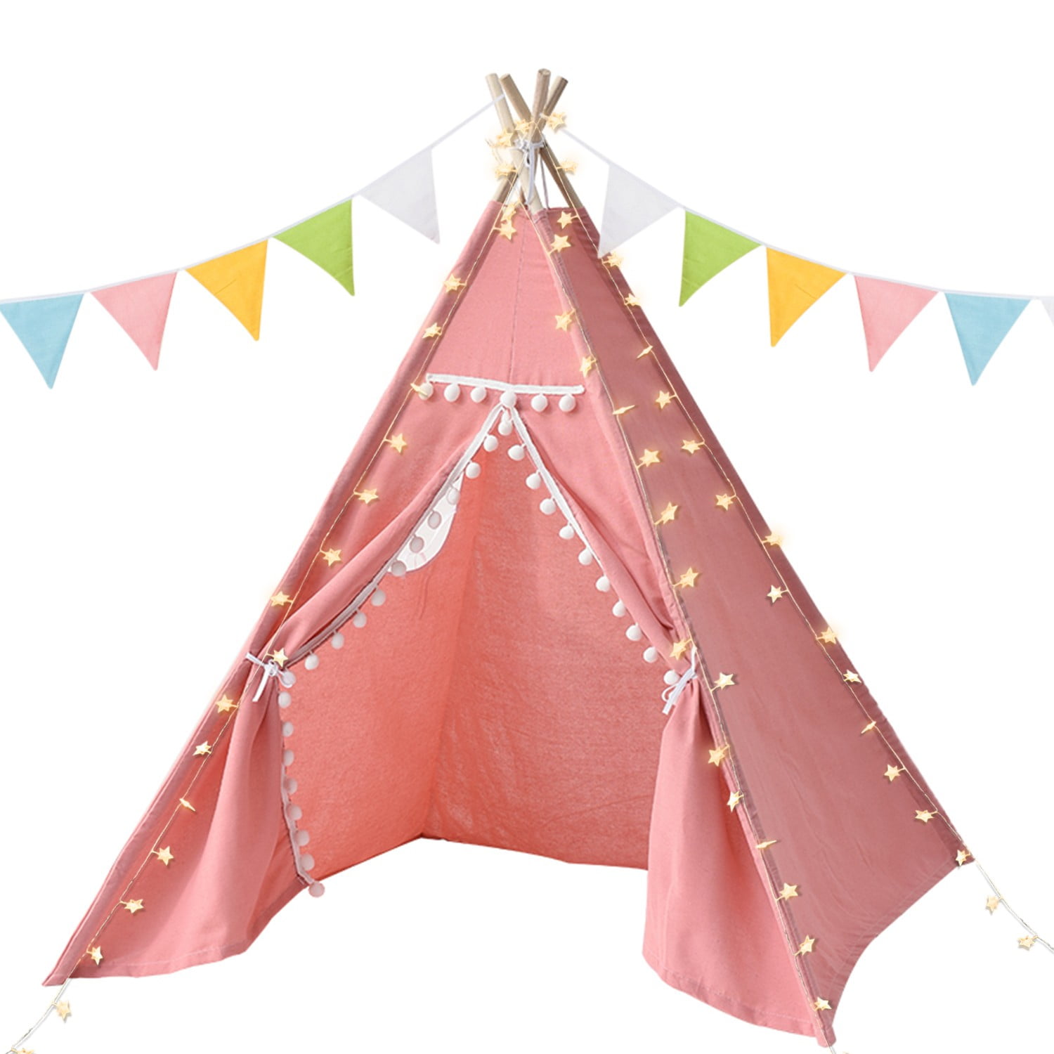 Teepee for Kids Customized From Cotton Forest Animals, Teepee Tent