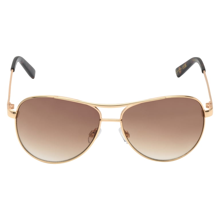 Jessica Simpson Iconic Metal UVA and UVB Protective Aviator Sunglasses Jessica Simpson Women main image 3