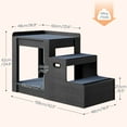 thumbnail image 2 of HOOBRO Dog Bunk Bed, Indoor Dog Window Perch with Stairs, Non-Slip Mat and Storage Compartment, for Dogs and Cats, Charcoal Black BC06PT03, 2 of 8