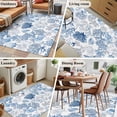 thumbnail image 6 of Navy Blue Coral Area Rugs 3x5 for Living Room, Summer Beach Coastal Ocean Nautical Non Slip Washable Rug Runner, Low Pile Indoor Floor Carpet Mat Bathroom Rugs for Bedroom, Kids Room, 6 of 9