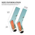 thumbnail image 2 of Lsque Vintage Surf Van Beach Pattern Sport Compression Socks for Men & Women 15-20 mmHg Knee High Nurse Pregnant Running Medical and Travel Athletic, 2 of 6